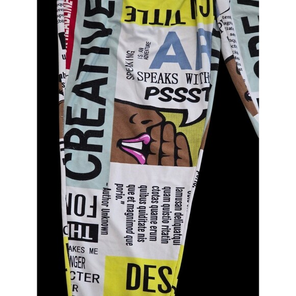 Fire & Fleur Women's 2XL Graphic Editors Journalists Advertising Joggers /Pants - Picture 5 of 16
